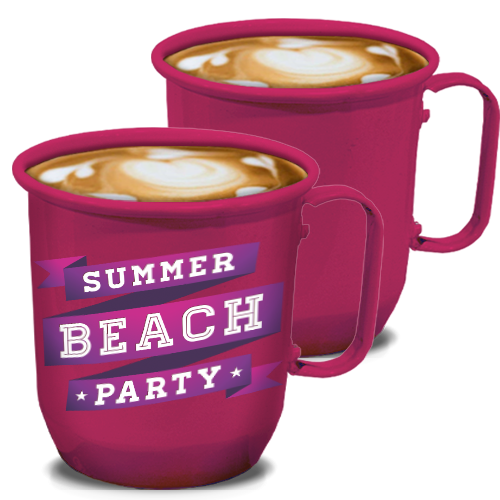 Caneca de Alumínio | 350ml | Rosa Pink