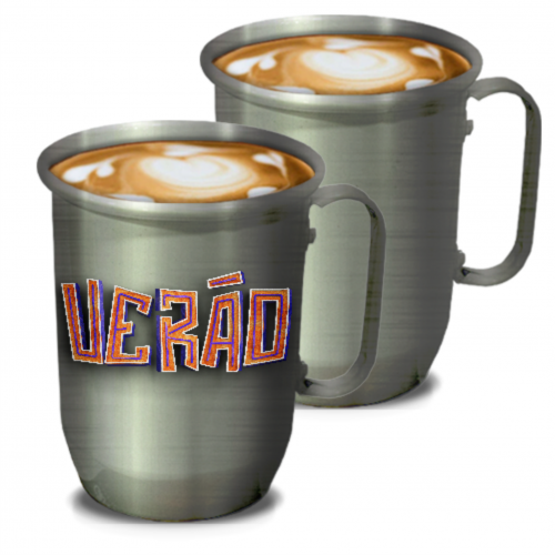 Caneca de Alumínio | 500ml | Prata