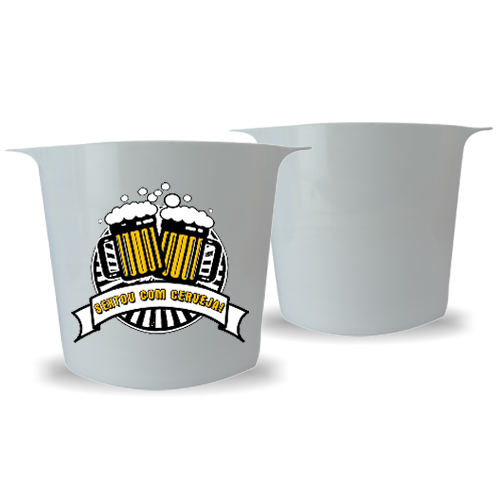 Balde de Acrílico | 5L | Branco