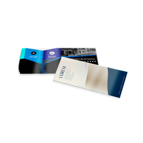 Folheto 150g | 15x40cm | 4/4 | UV 1/1