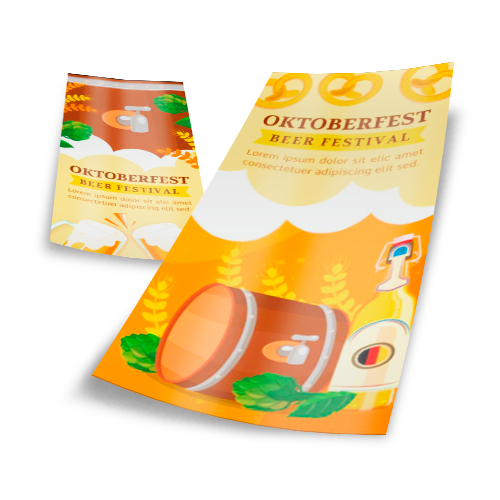 Folheto 150g | 21x45cm | 4/4 | UV 1/1