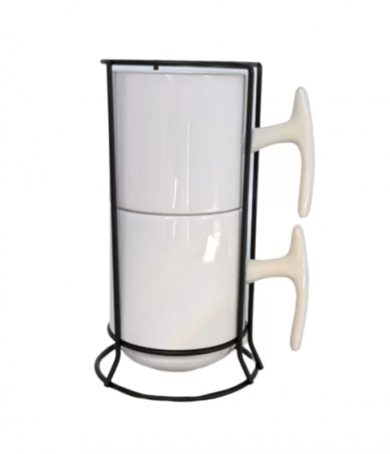 Kit Majestic - 2 Canecas 325ml + Suporte Preto