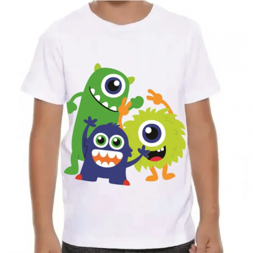 Camisa Com Manga Infantil 4x0