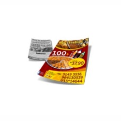 Folheto Offset 90g | 7,5x10cm | 4/1