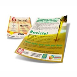 Folheto Reciclado 90g | 21x30cm | 4/4