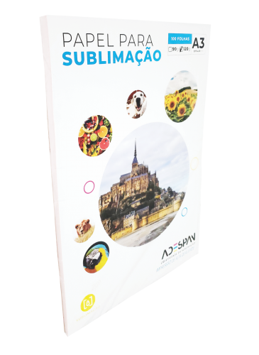 Papel Sublimático 120g | A3 | Fundo Rosa